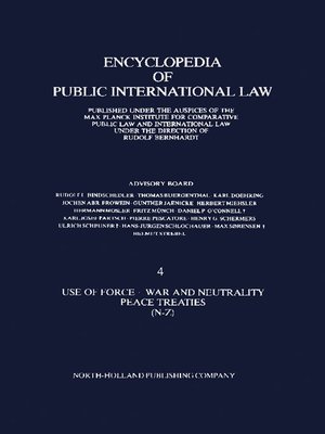 cover image of Use of Force · War and Neutrality Peace Treaties (N-Z)